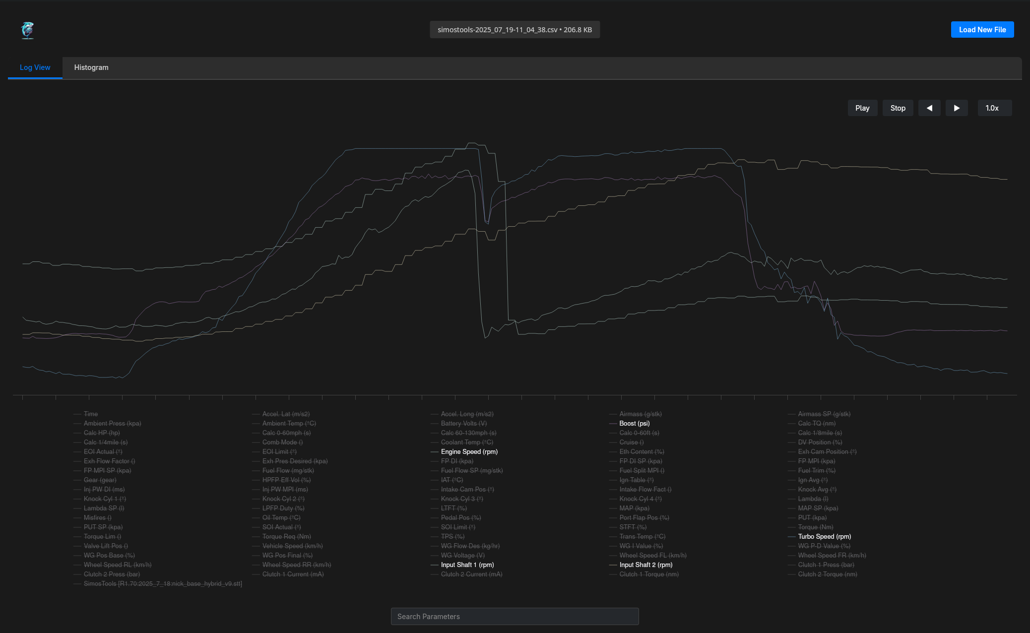 LogShark Interface Screenshot